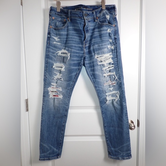 American Eagle Outfitters Other - American Eagle AirFlex+ Ripped Athletic Skinny Jean size 36x32